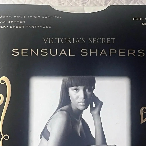 Victoria Secret Sensual Shapers Tummy Hip &Thigh Contro Pure White Medium Silky - Picture 2 of 9